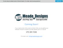 Tablet Screenshot of meadedesigns.com